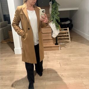Aritzia Babaton Tan wool coat NWT